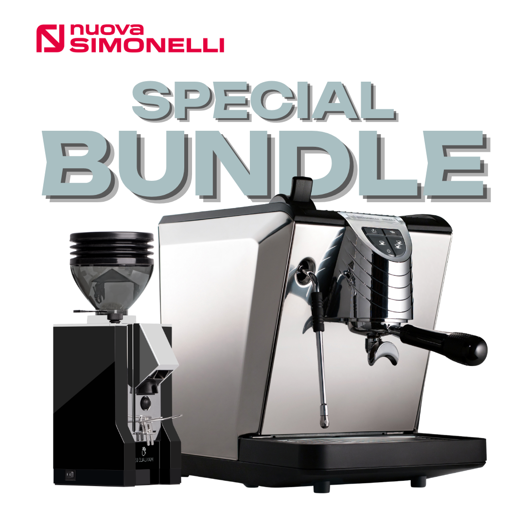 Nuova Simonelli Oscar II (Black) + Eureka Mignon Manuale 65 (Black) Bundle