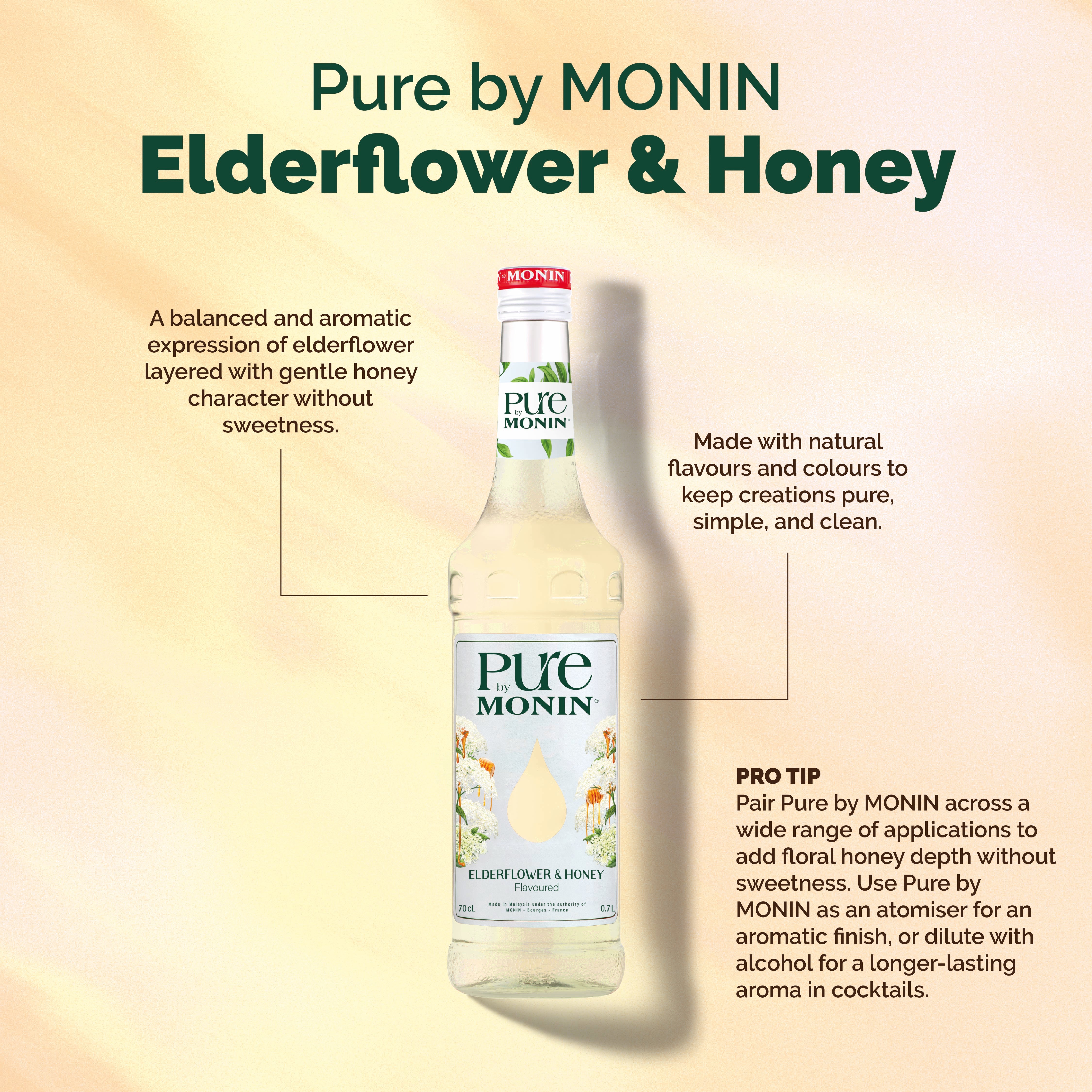 PURE by MONIN Elderflower & Honey