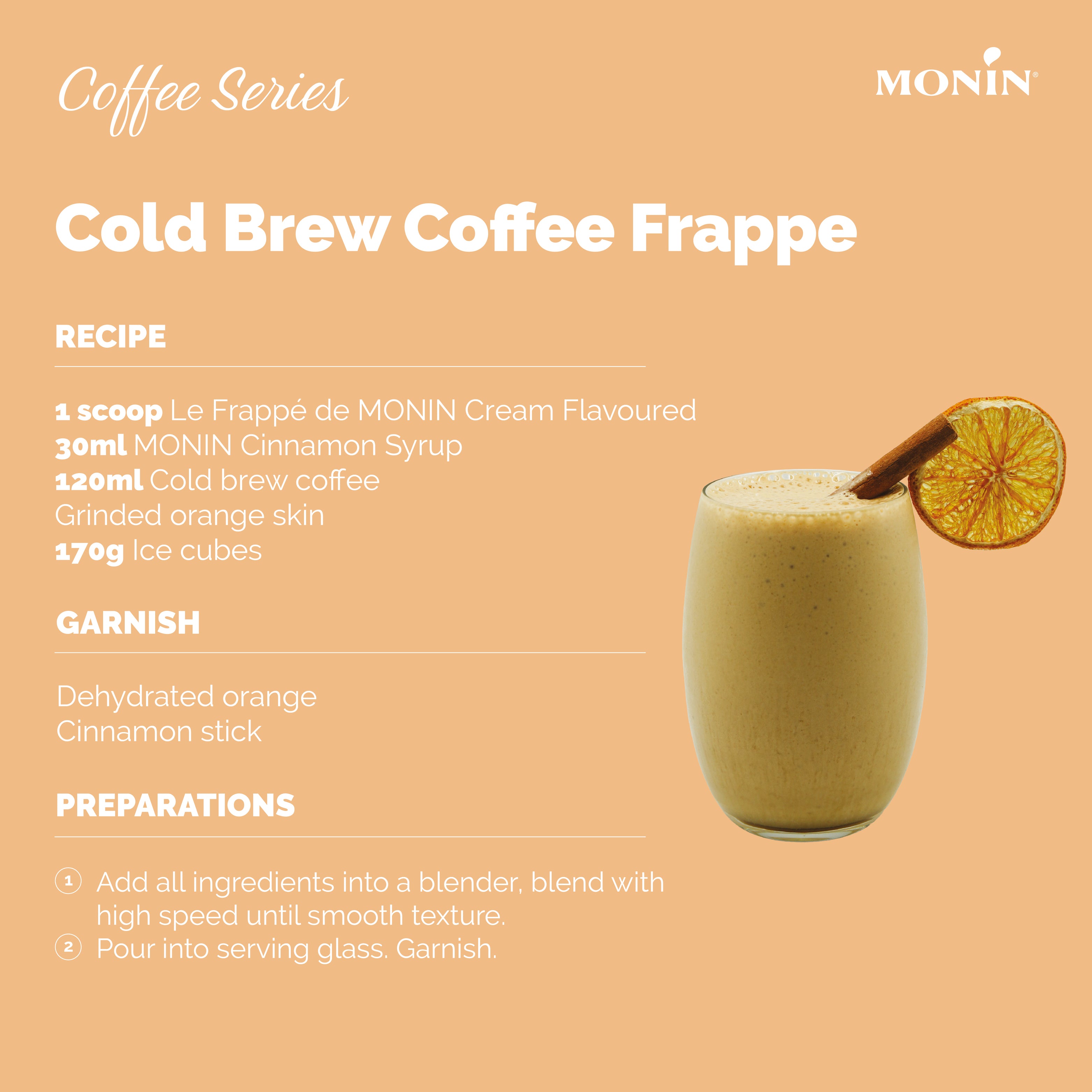 MONIN Cream Flavoured Frappe 1KG