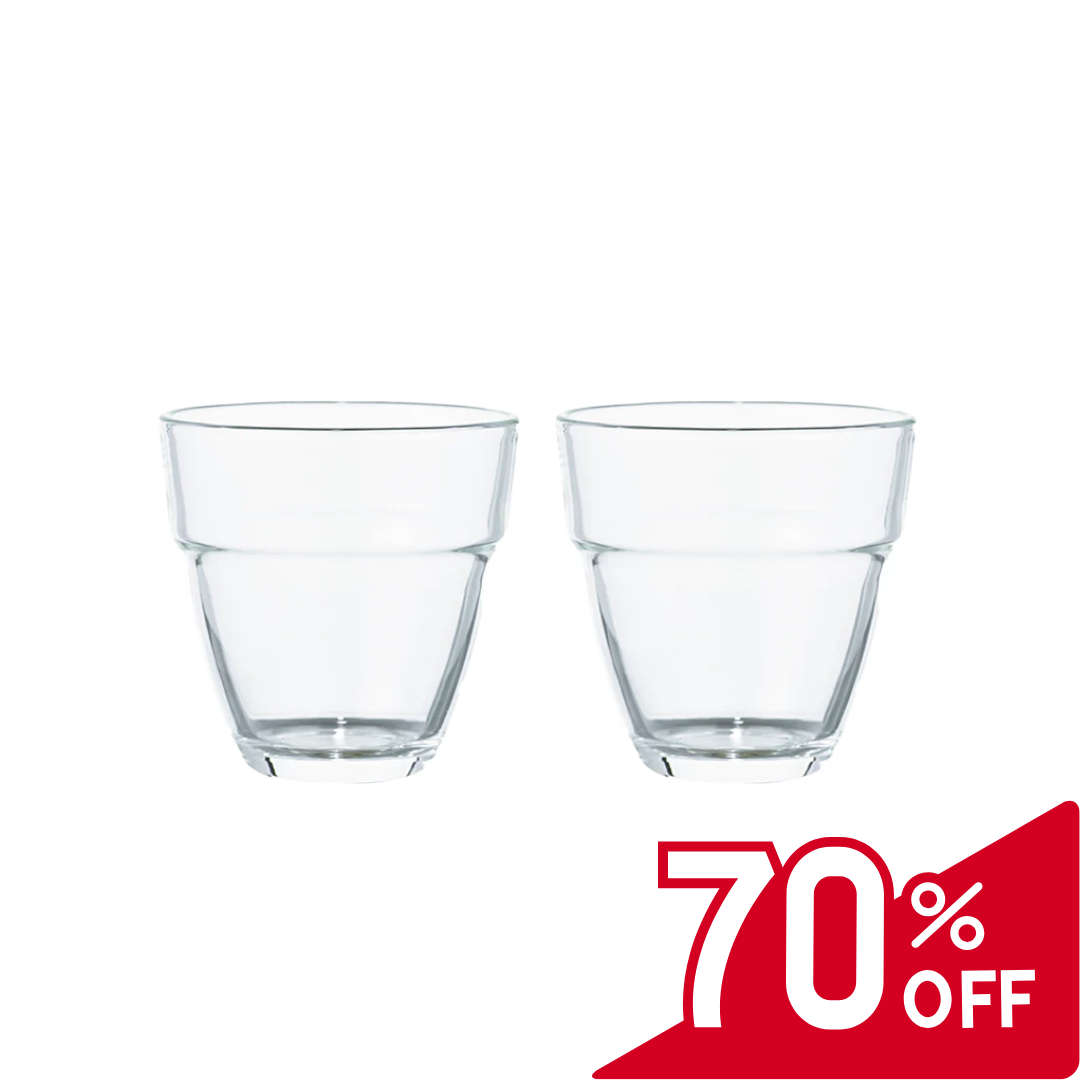 HARIO HEATPROOF STACKABLE GLASS 2PCS SET 260ML