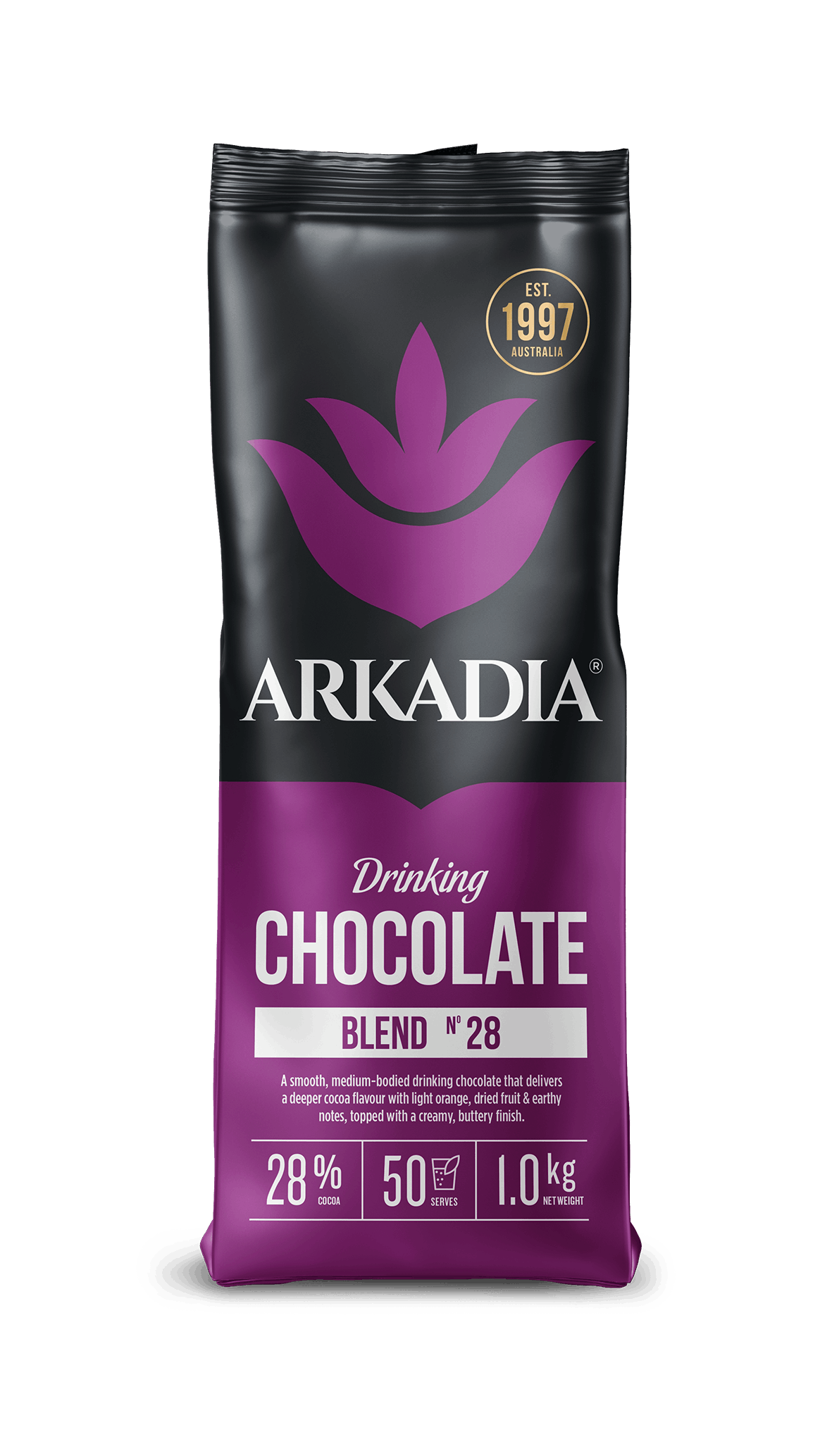 ARKADIA Drinking Chocolate 28% Cocoa 1KG