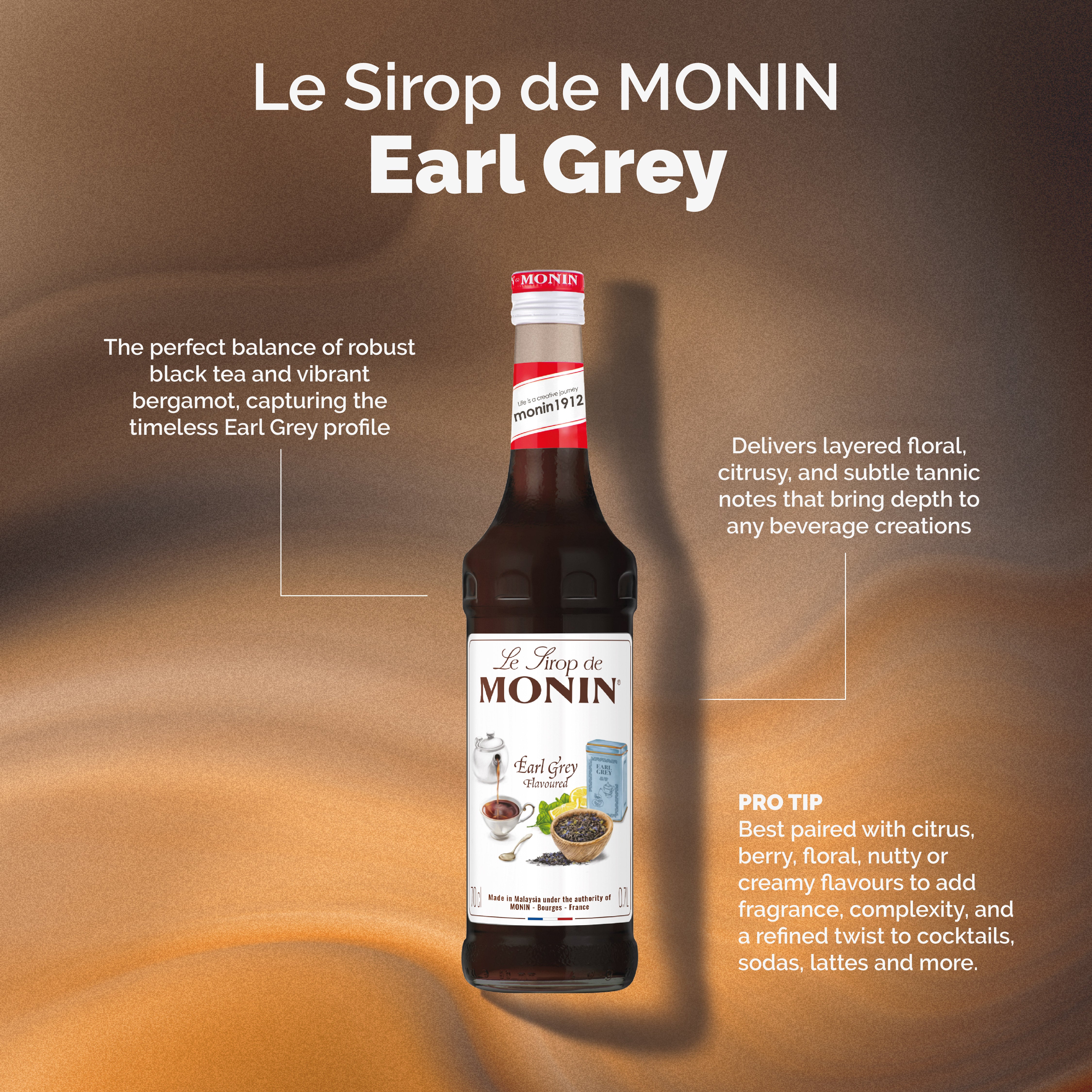 MONIN Syrup Earl Grey 700ml