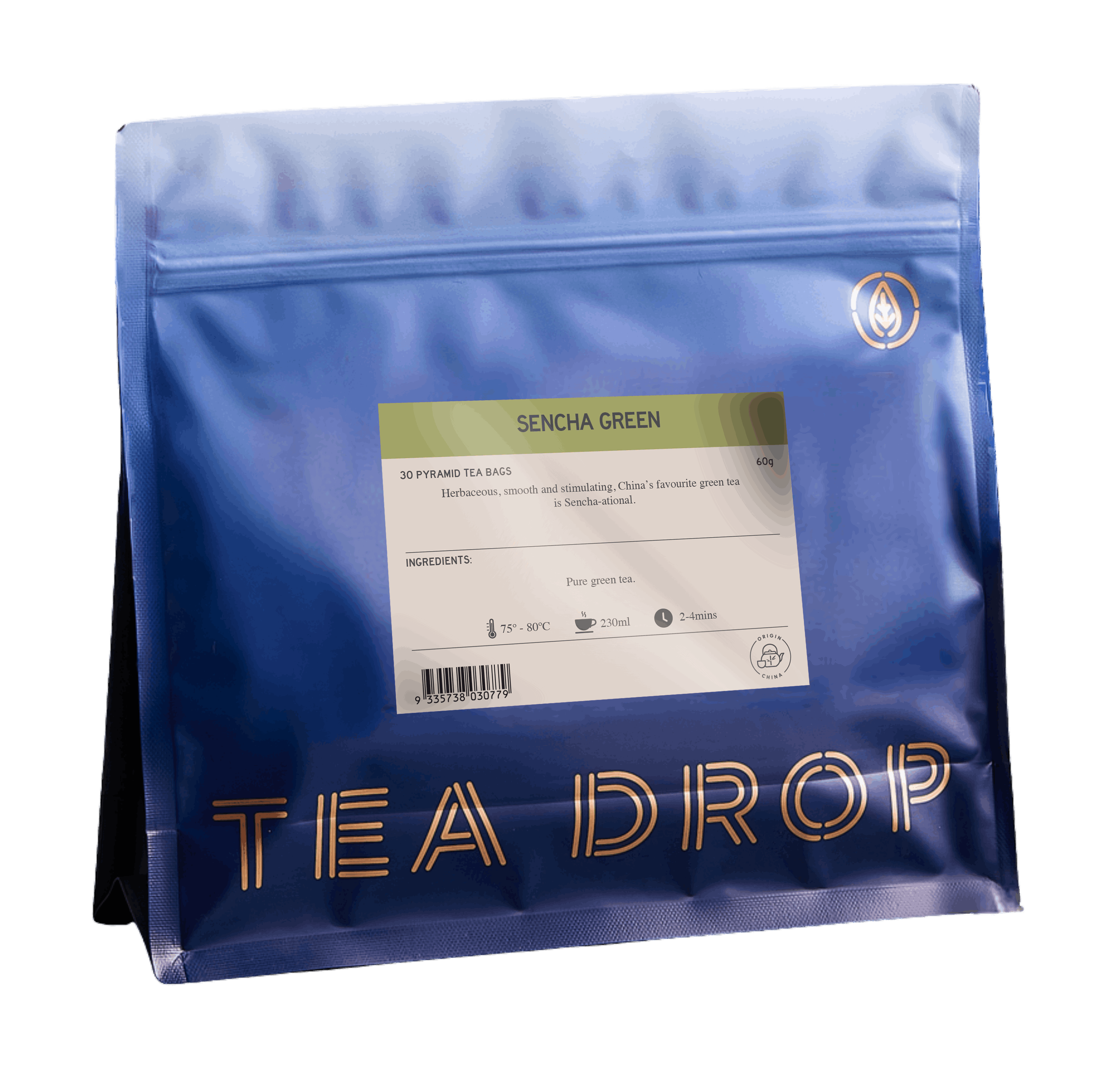 TEA DROP PTB SENCHA GREEN TEA 30'S
