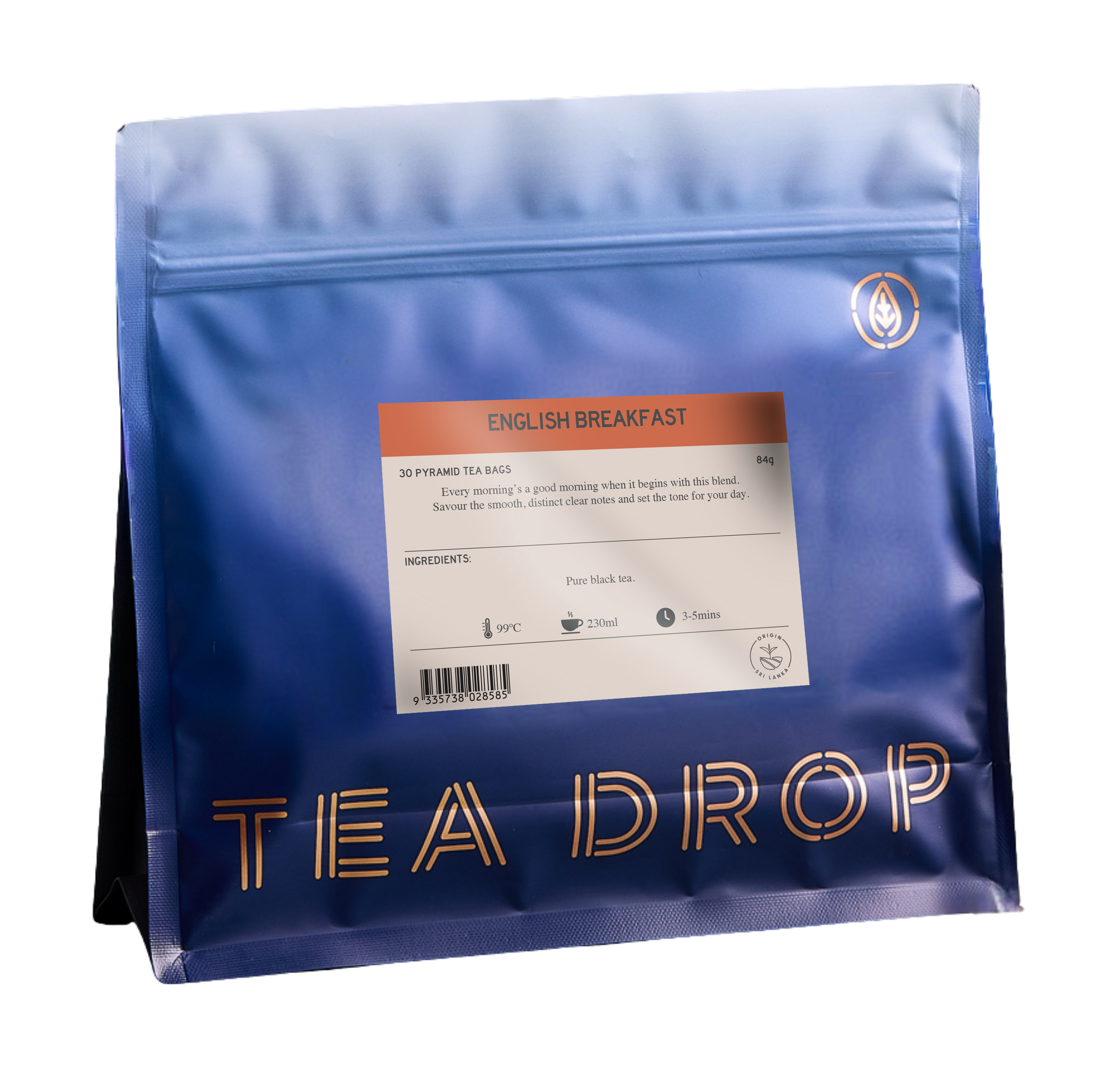 TEA DROP PTB ENGLISH BREAKFAST TEA 30'S