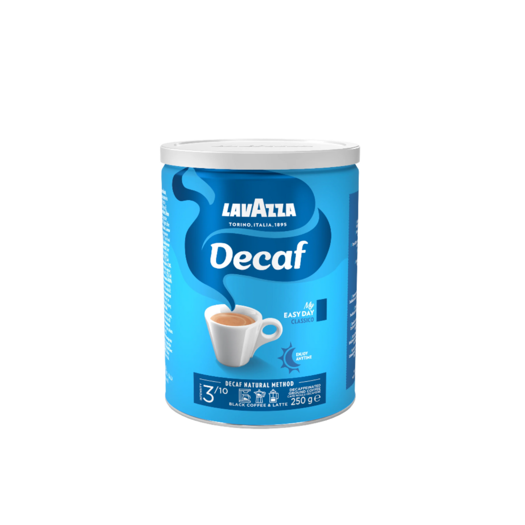TIN CAFFE DECAF GROUNDS 250G