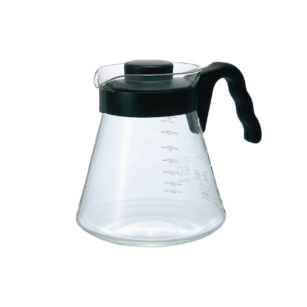 HARIO V60 GLASS SERVER 1000ML (PLASTIC HANDLE)