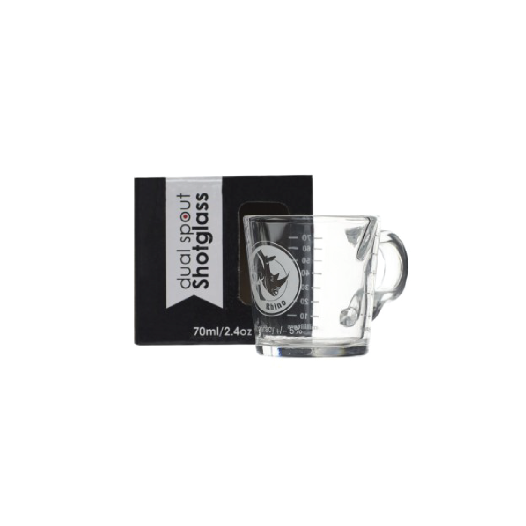 RHINO SHOT GLASS DOUBLE SPOUT 70ML
