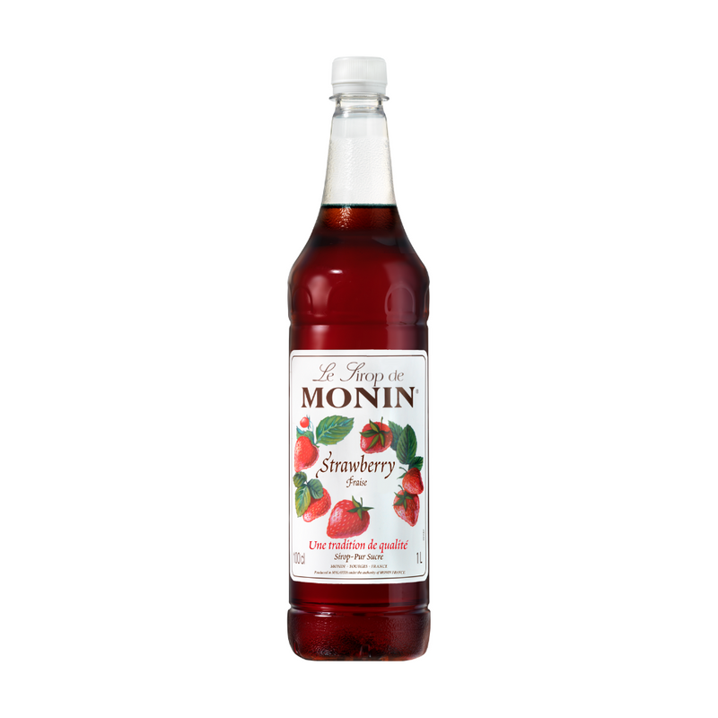 MONIN PET SYRUP STRAWBERRY 1LT