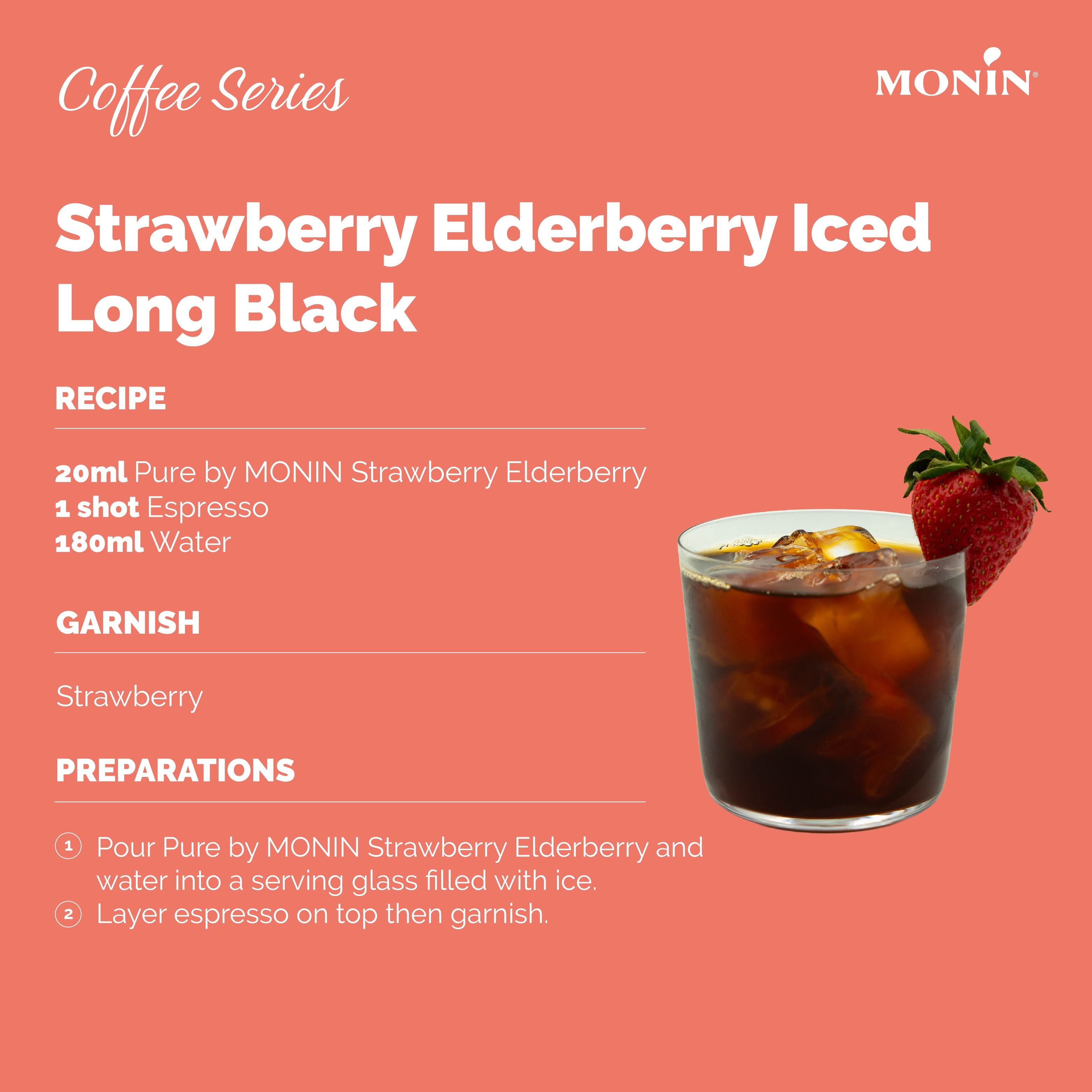 PURE by MONIN Strawberry Elderberry