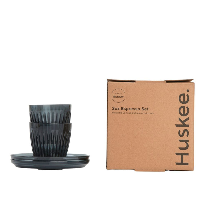 HUSKEE RENEW ESPRESSO CUP & SAUCER 3OZ x 2SETS