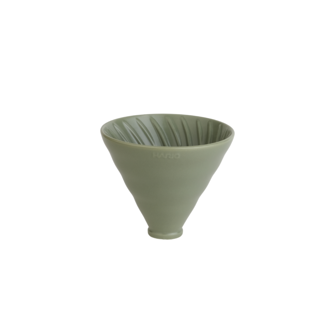HARIO V60 SWITCH DRIPPER CONE W HOLDER (OLIVE GREEN)