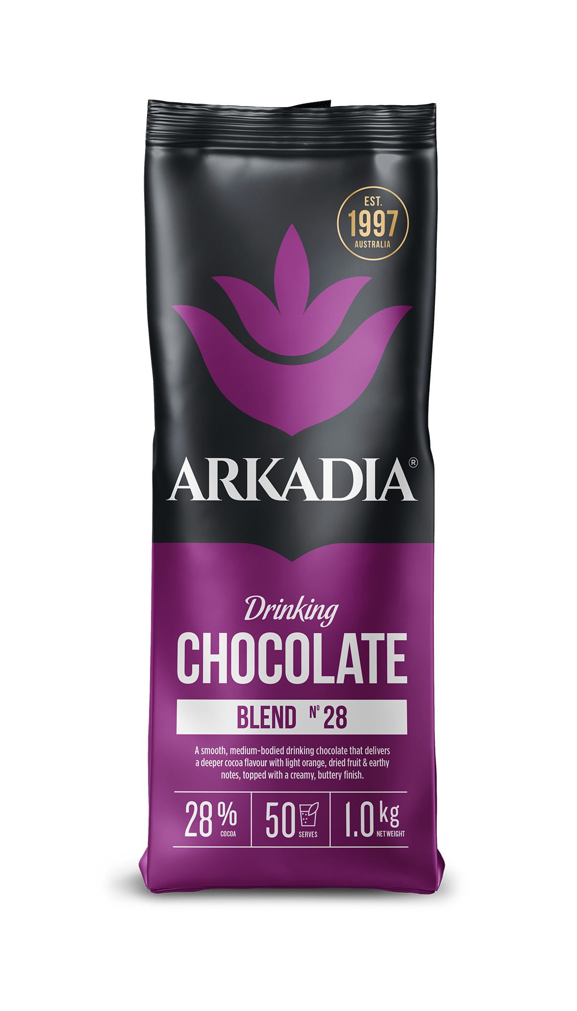 ARKADIA Drinking Chocolate 28% Cocoa 1KG