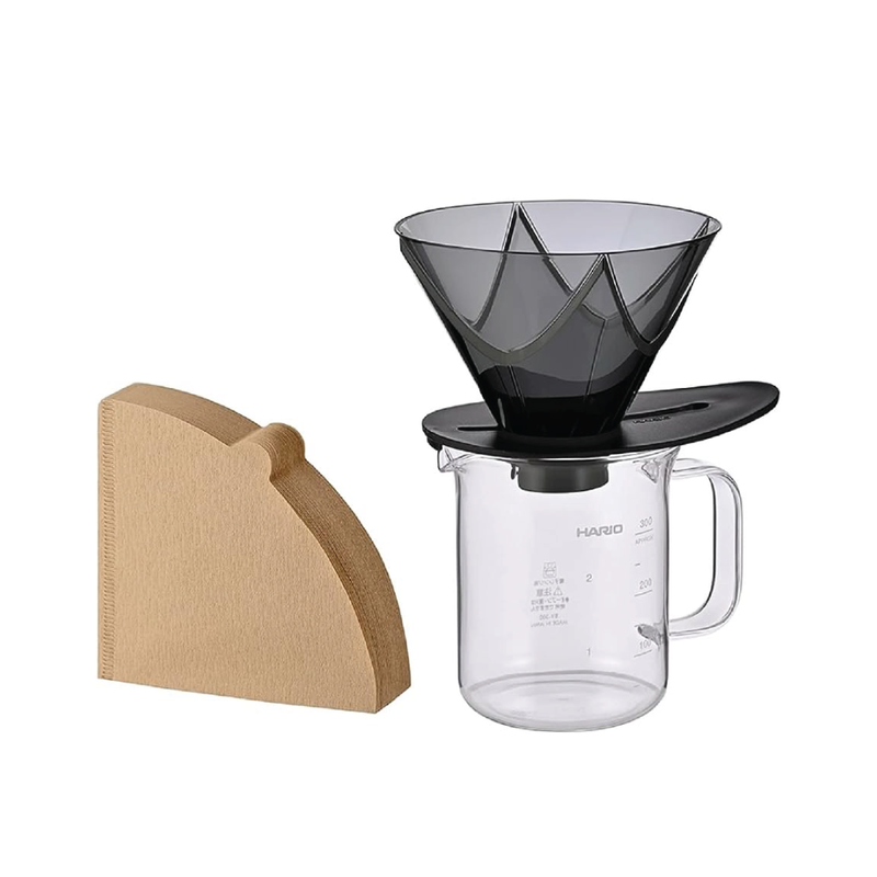 HARIO V60 MUGEN DRIPPER SERVER 02 SET 300ML