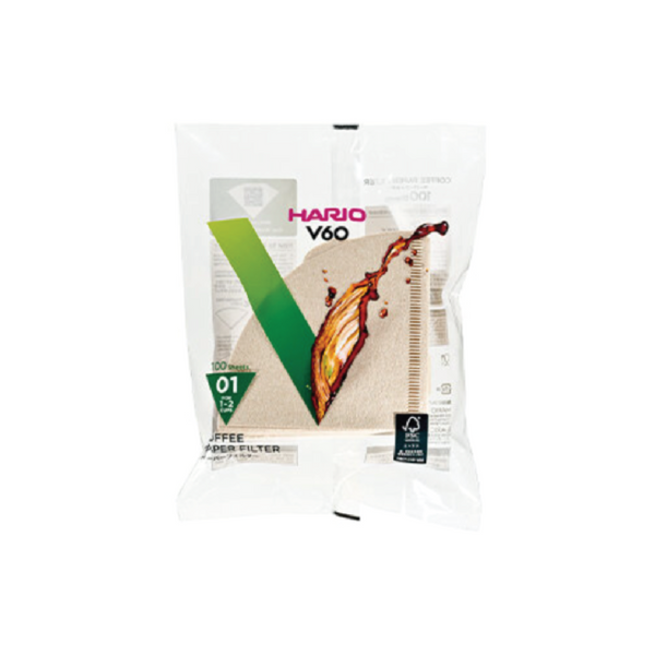 HARIO V60 UNBLEACHED FILTER PAPER PKT (BROWN)