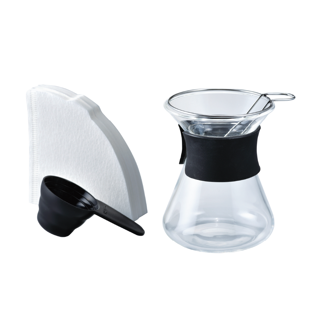 HARIO V60 DRIP GLASS DECANTER SET 01 240ML