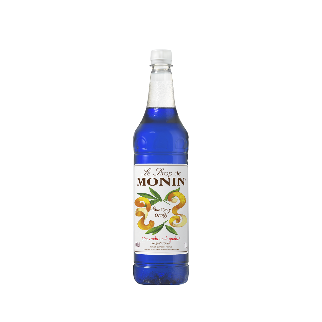 MONIN PET PREMIUM SYRUP BLUE ZESTY ORANGE 1LT