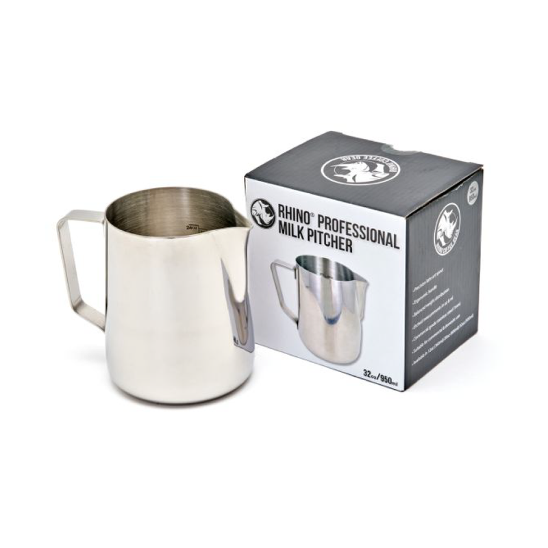 RHINO PRO MILK PITCHER 950ML/32OZ (S/S)
