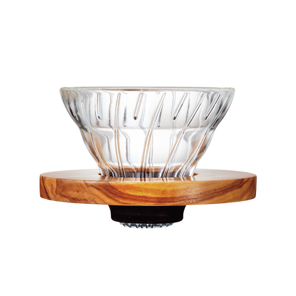 HARIO V60 OLIVE WOOD GLASS DRIPPER