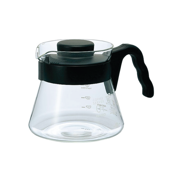 HARIO V60 GLASS SERVER 450ML (PLASTIC HANDLE)