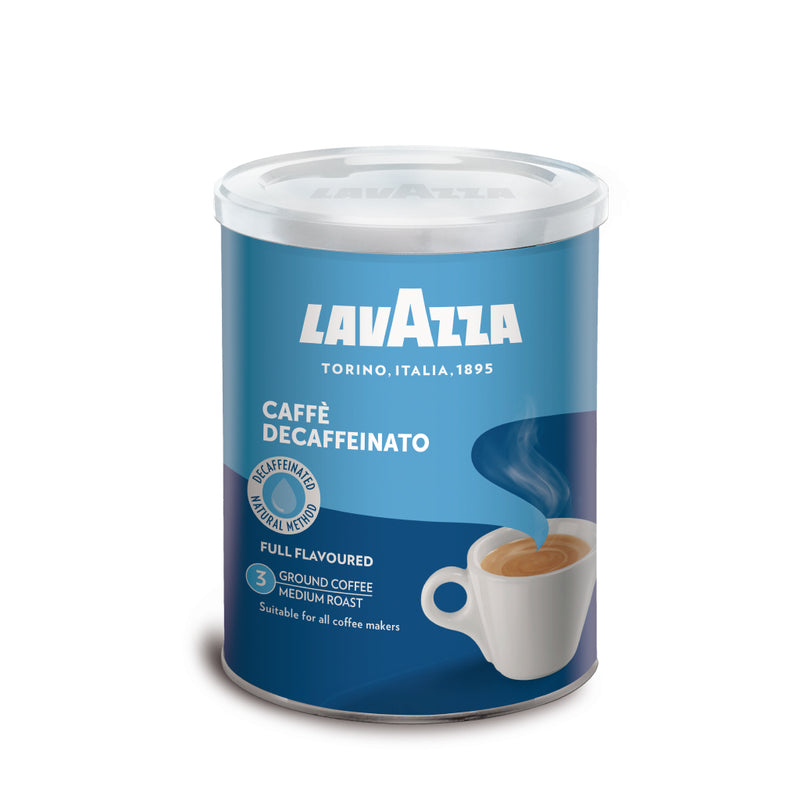 TIN CAFFE DECAF GROUNDS 250G