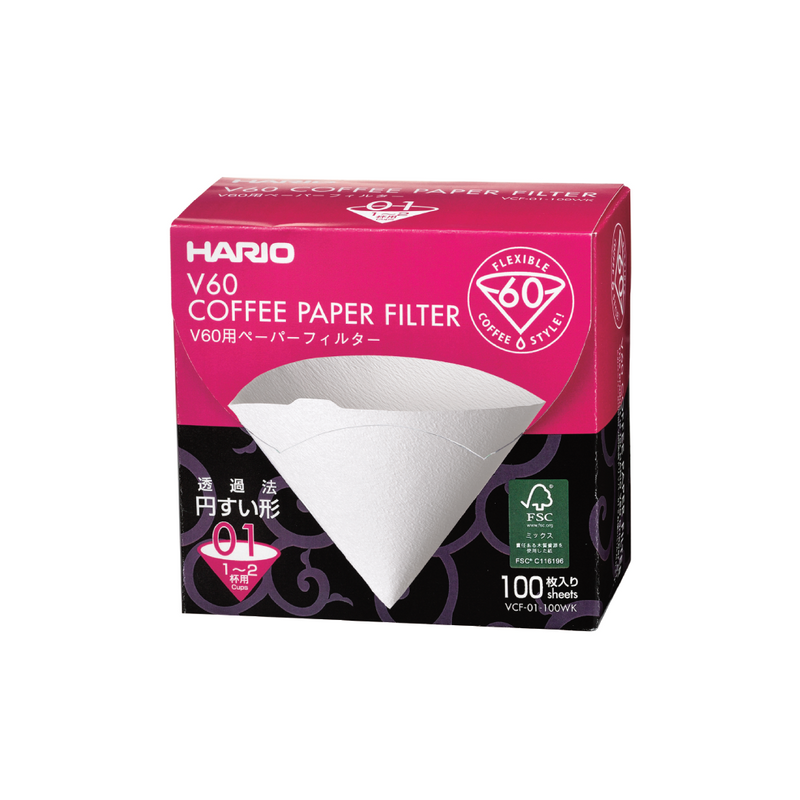 HARIO V60 BLEACHED FILTER PAPER (WHITE) – Dankoff Coffee Specialist