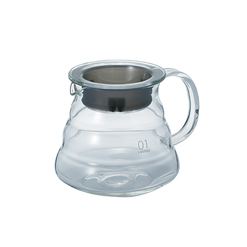 HARIO V60 GLASS RANGE SERVER 360ML (GLASS HANDLE)