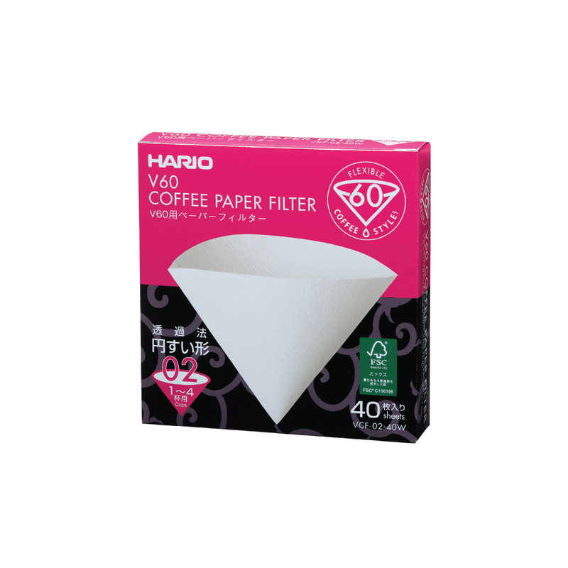 HARIO V60 BLEACHED FILTER PAPER (WHITE)